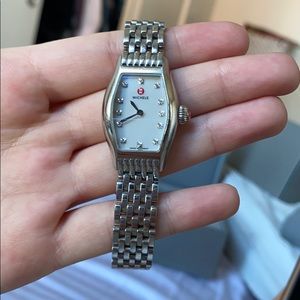 Michele Urban Coquette Diamond Dial Watch